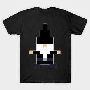 Goth Gnome in Pixel Art T-Shirt